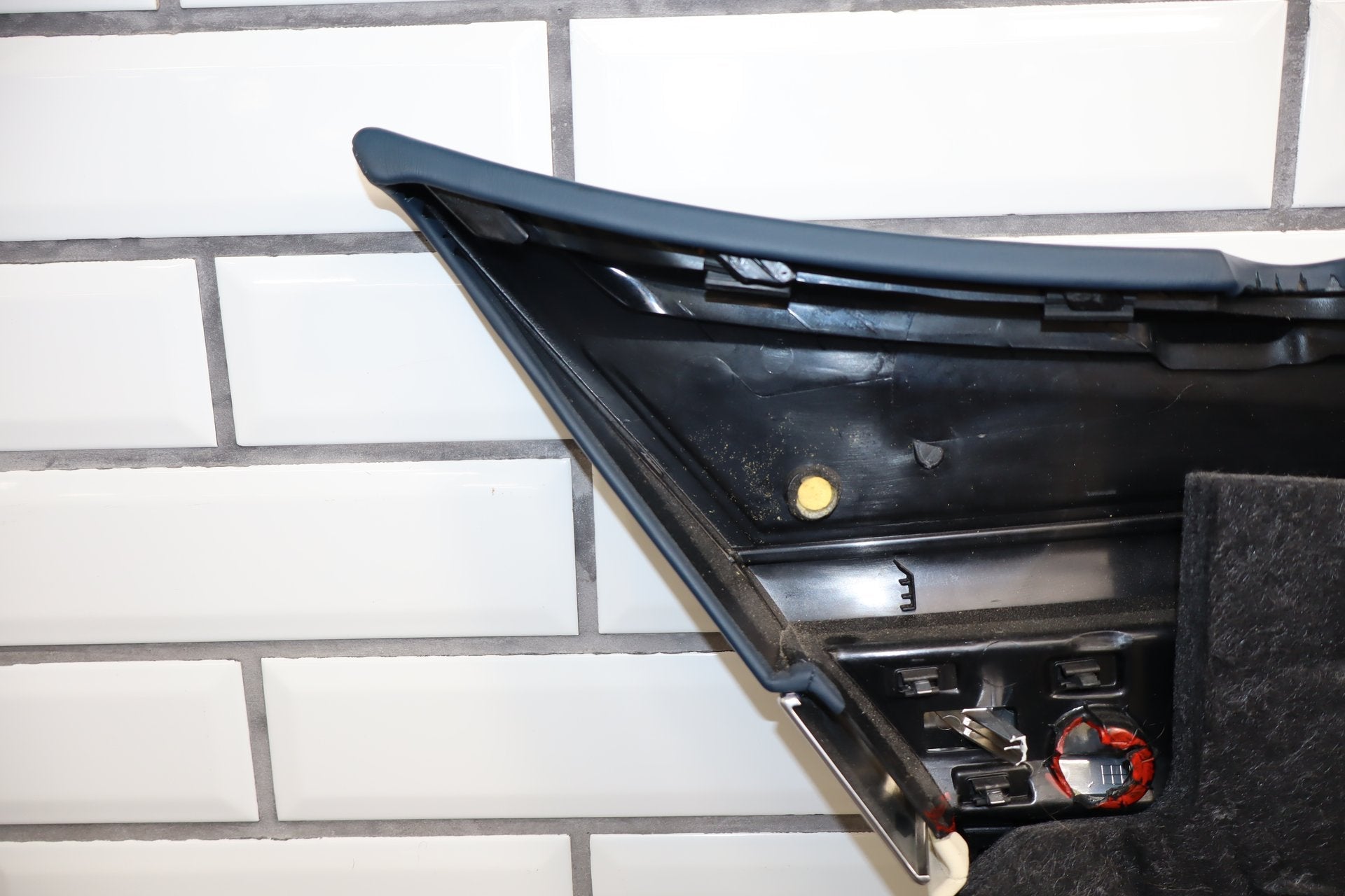 2010 Porsche Panamera 4 S Right Rear Door Panel Yachting Blue/ Cream BD