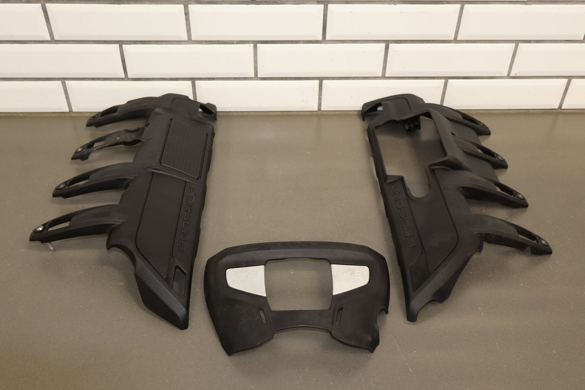 2010 Porsche Panamera 4s 4.8L 3 Piece Engine Cover Set OEM