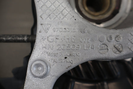 2010 Porsche Panamera 4s Left Rear Suspension Control Arm Spindle Axle OEM