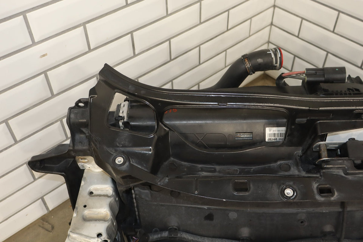 2010 Porsche Panamera 4S Loaded Radiator Core Support Assembly OEM