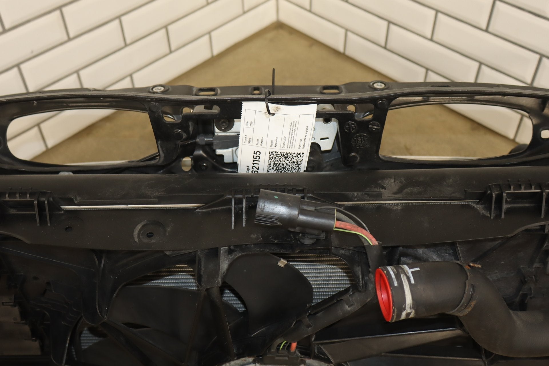 2010 Porsche Panamera 4S Loaded Radiator Core Support Assembly OEM