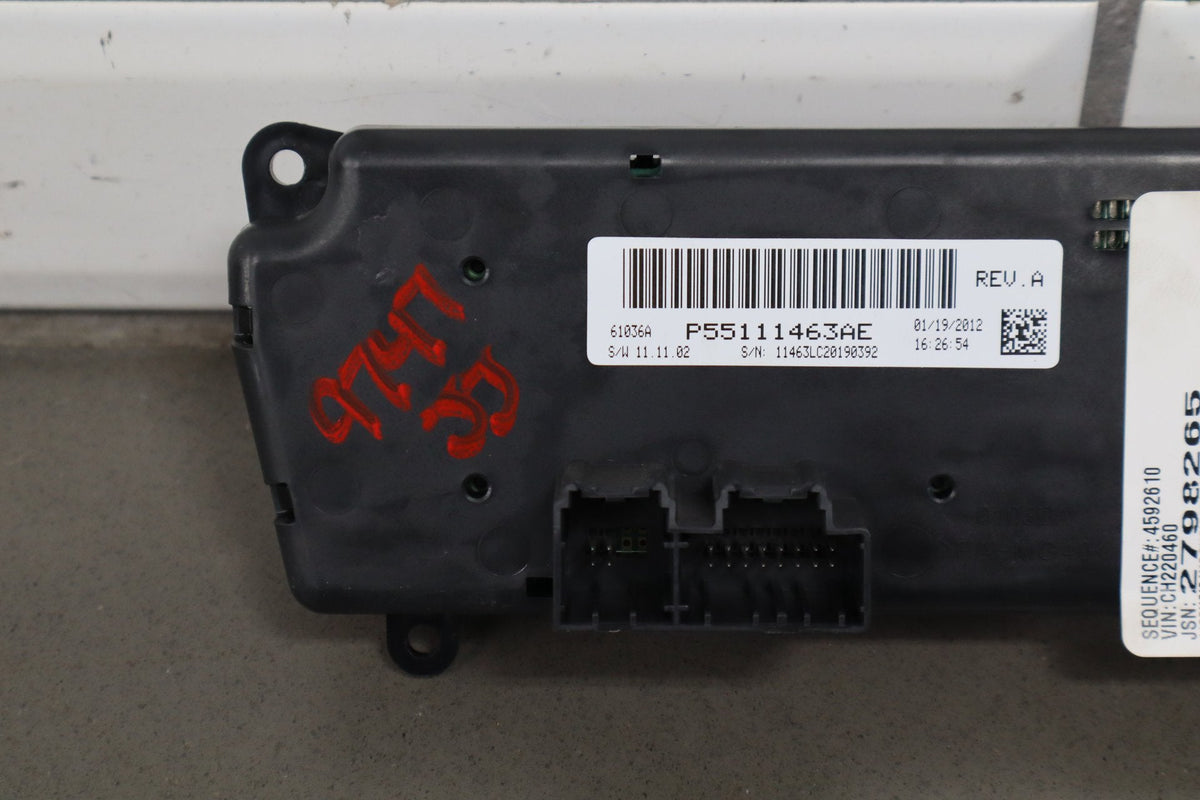 2011-14 Dodge Challenger Climate Control ATC 55111463AE OEM