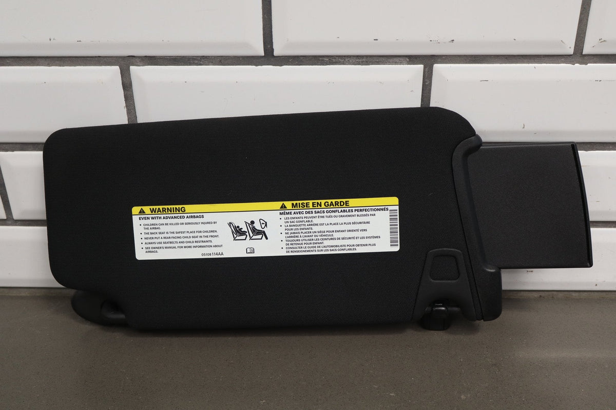 2011-2023 Dodge Charger Interior Sun Visors Mirror Illuminated Left/Right Black