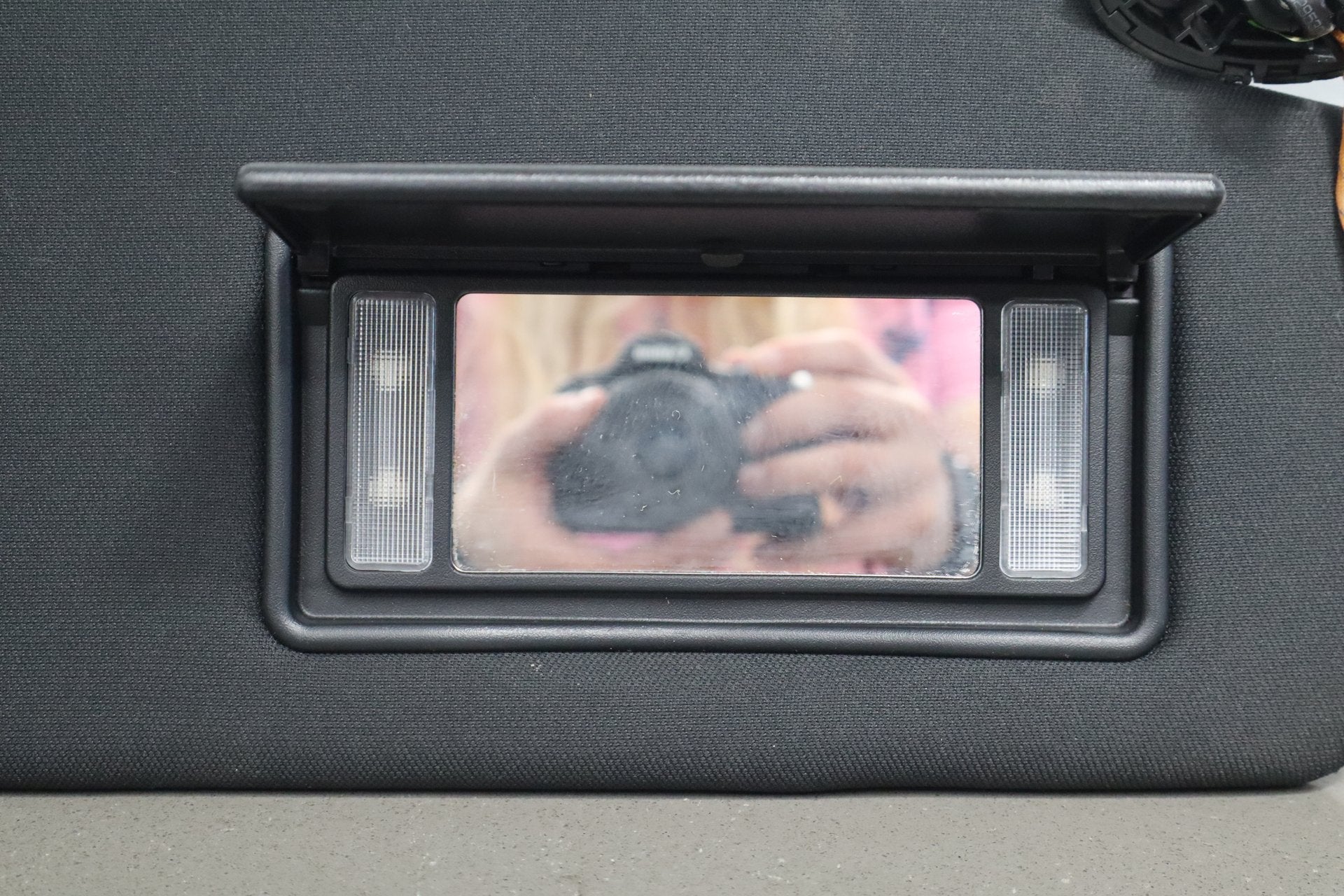 2011-2023 Dodge Charger Interior Sun Visors Mirror Illuminated Left/Right Black