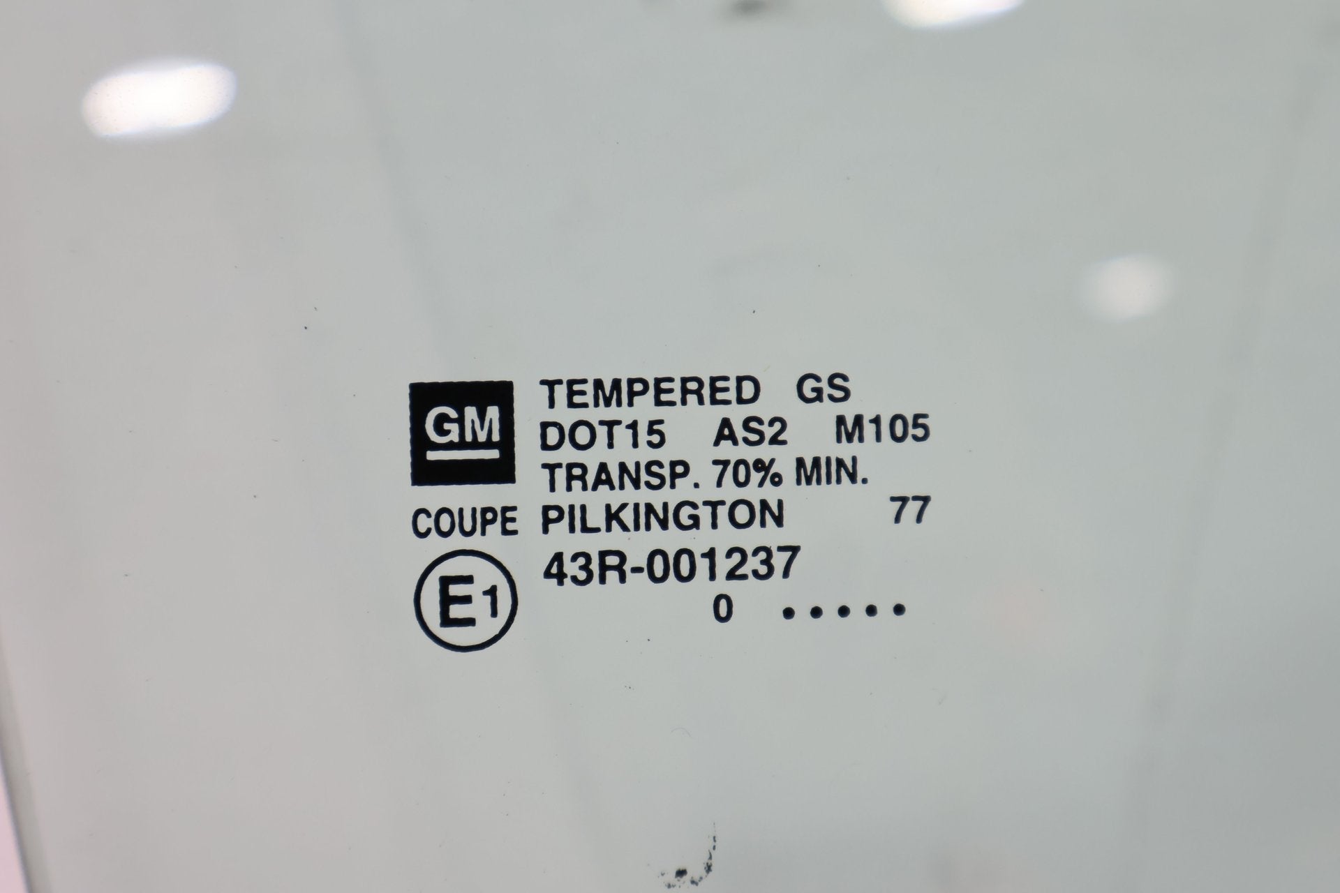 2011 Chevrolet Camaro- Right Front Door Window