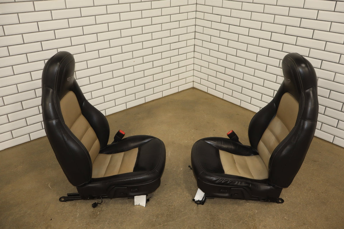 2011 Chevrolet Corvette C6 4LT Leather Seats Set Black/ Cashmere 315