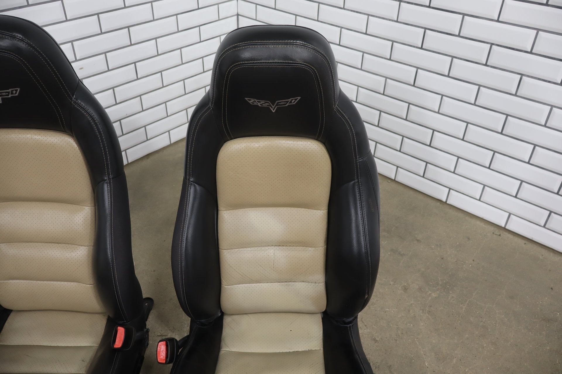 2011 Chevrolet Corvette C6 4LT Leather Seats Set Black/ Cashmere 315