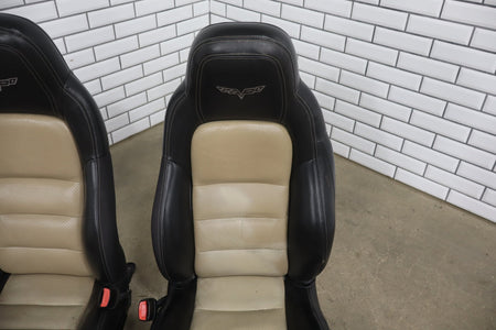2011 Chevrolet Corvette C6 4LT Leather Seats Set Black/ Cashmere 315