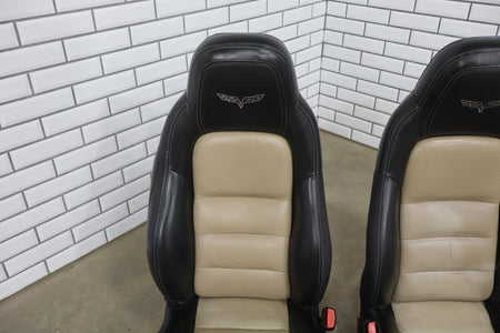 2011 Chevrolet Corvette C6 4LT Leather Seats Set Black/ Cashmere 315