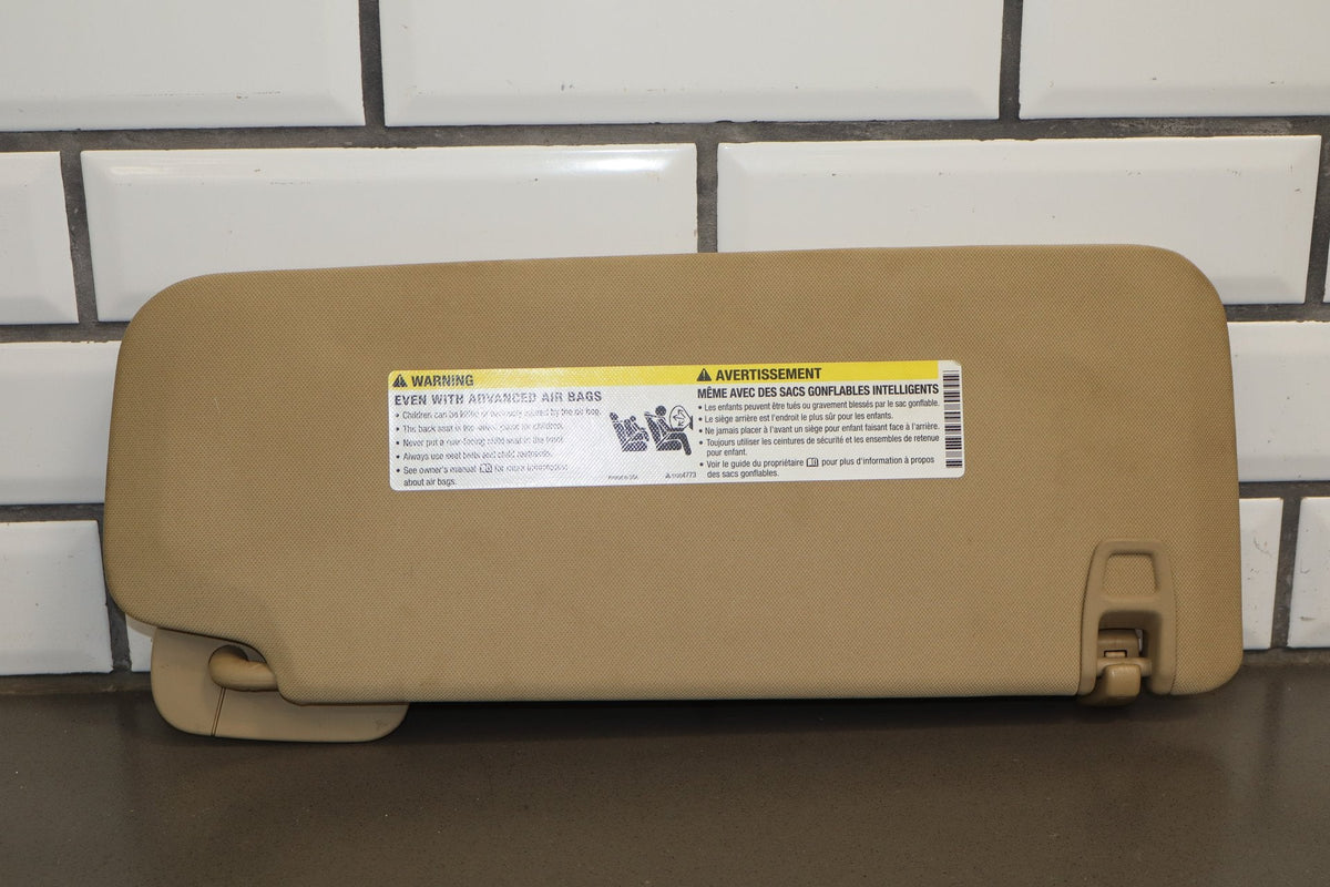2011 Chevrolet Tahoe Sun Visor Pair Left/Right Light Cashmere 333