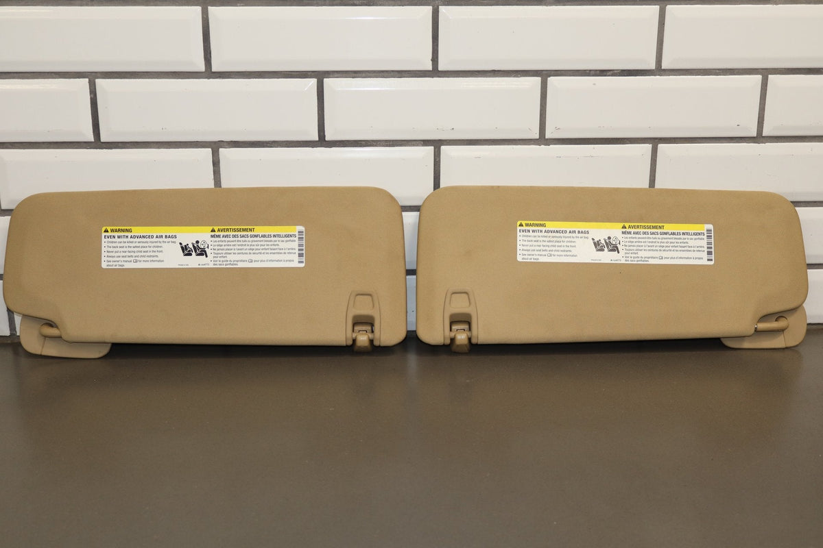 2011 Chevrolet Tahoe Sun Visor Pair Left/Right Light Cashmere 333