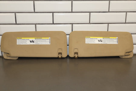 2011 Chevrolet Tahoe Sun Visor Pair Left/Right Light Cashmere 333