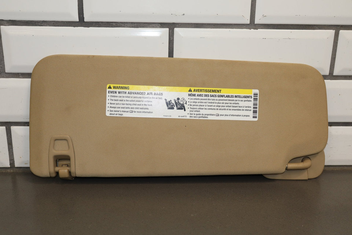 2011 Chevrolet Tahoe Sun Visor Pair Left/Right Light Cashmere 333