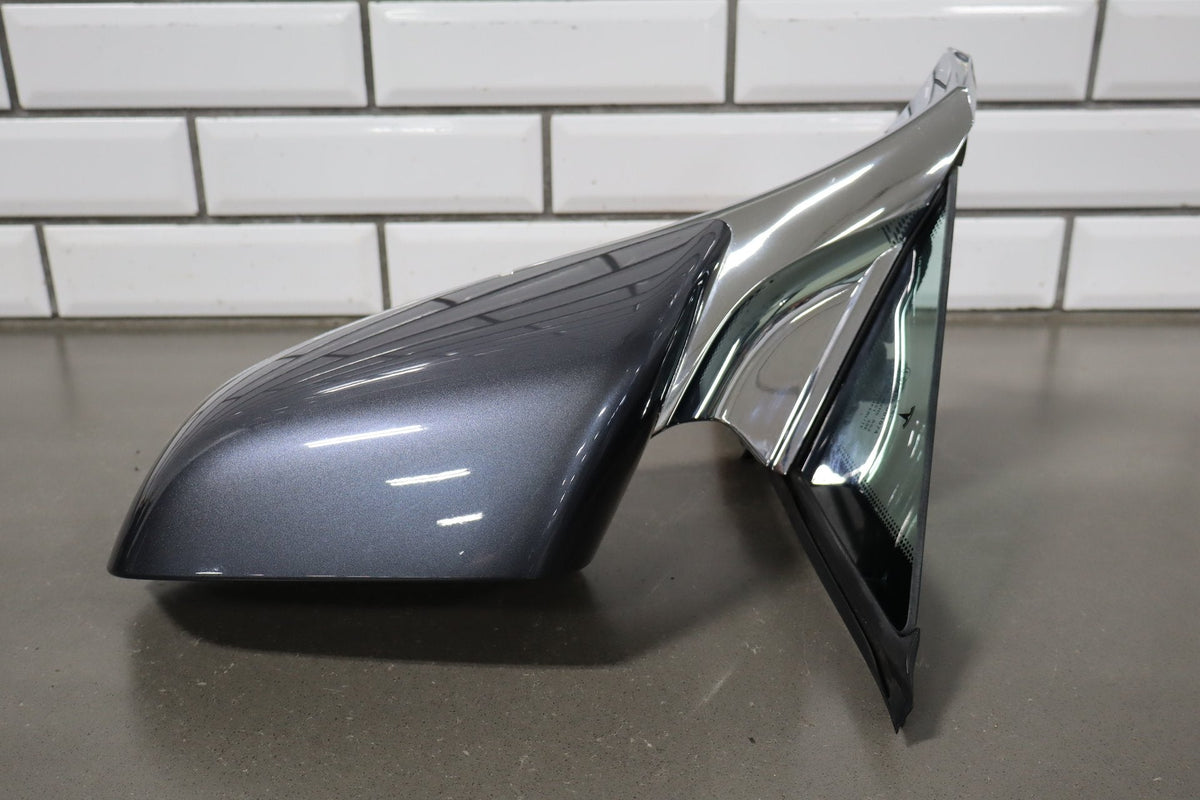 2012-20 OEM Tesla Model S Left Driver Door Exterior Side Mirror Gray Metallic PMTG