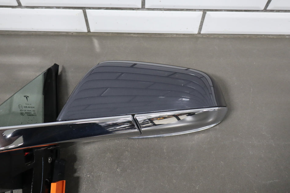 2012-20 OEM Tesla Model S Left Driver Door Exterior Side Mirror Gray Metallic PMTG