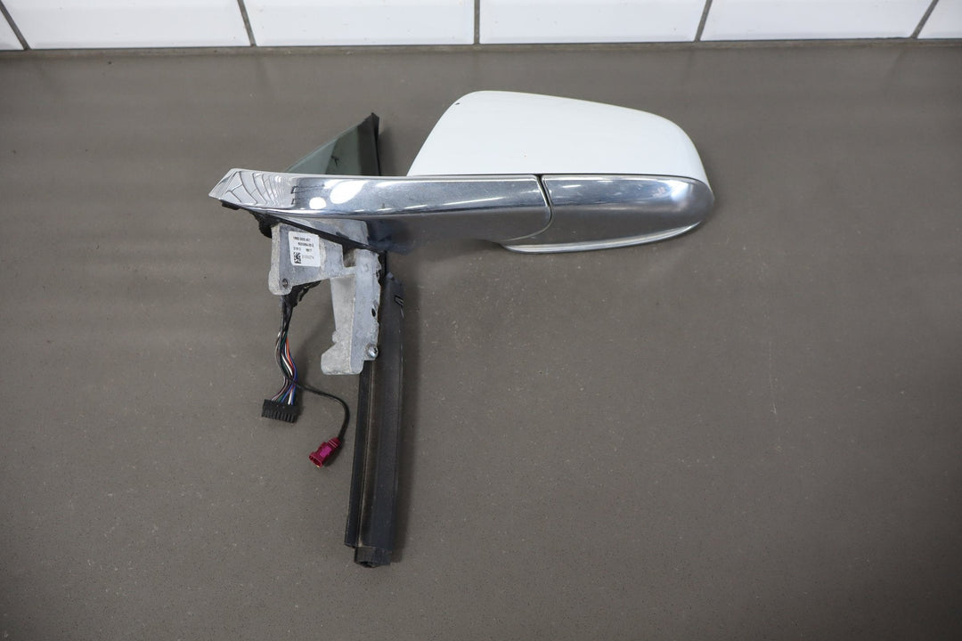 2012 - 20 OEM Tesla Model S Left Driver Door Exterior Side Mirror Pearl White PPSW