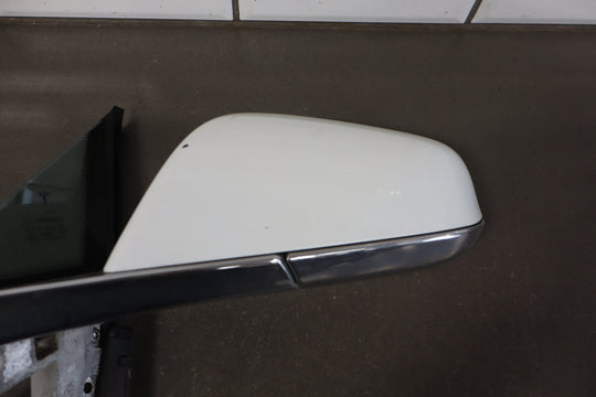 2012 - 20 OEM Tesla Model S Left Driver Door Exterior Side Mirror Pearl White PPSW