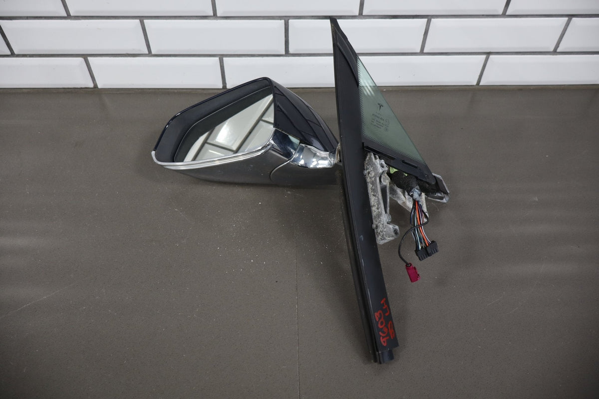 2012-20 OEM Tesla Model S Left Driver Door Side Mirror Blue Metallic PMMB