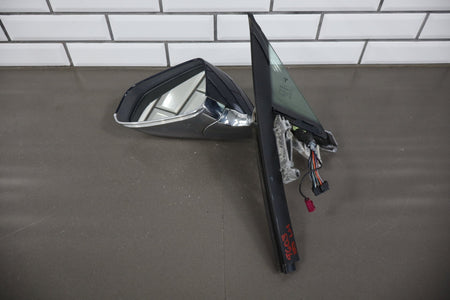 2012-20 OEM Tesla Model S Left Driver Door Side Mirror Blue Metallic PMMB