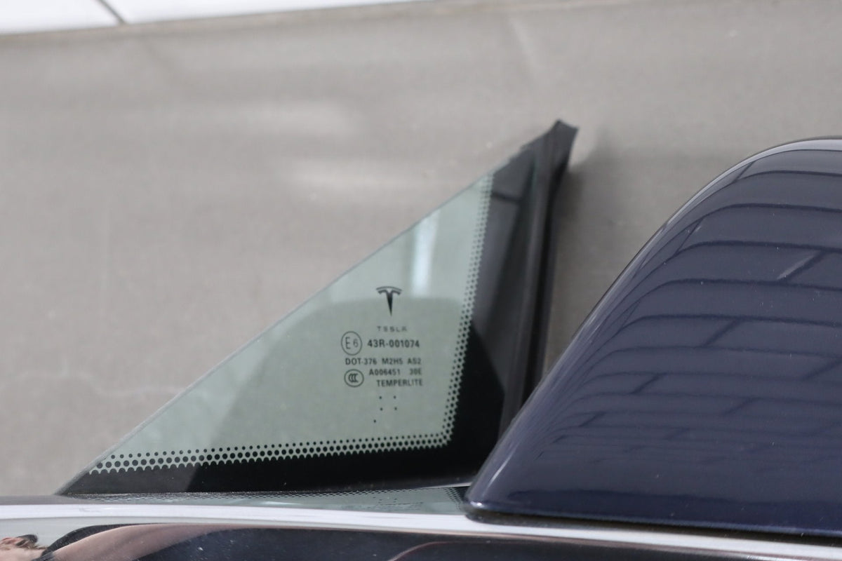 2012-20 OEM Tesla Model S Left Driver Door Side Mirror Blue Metallic PMMB