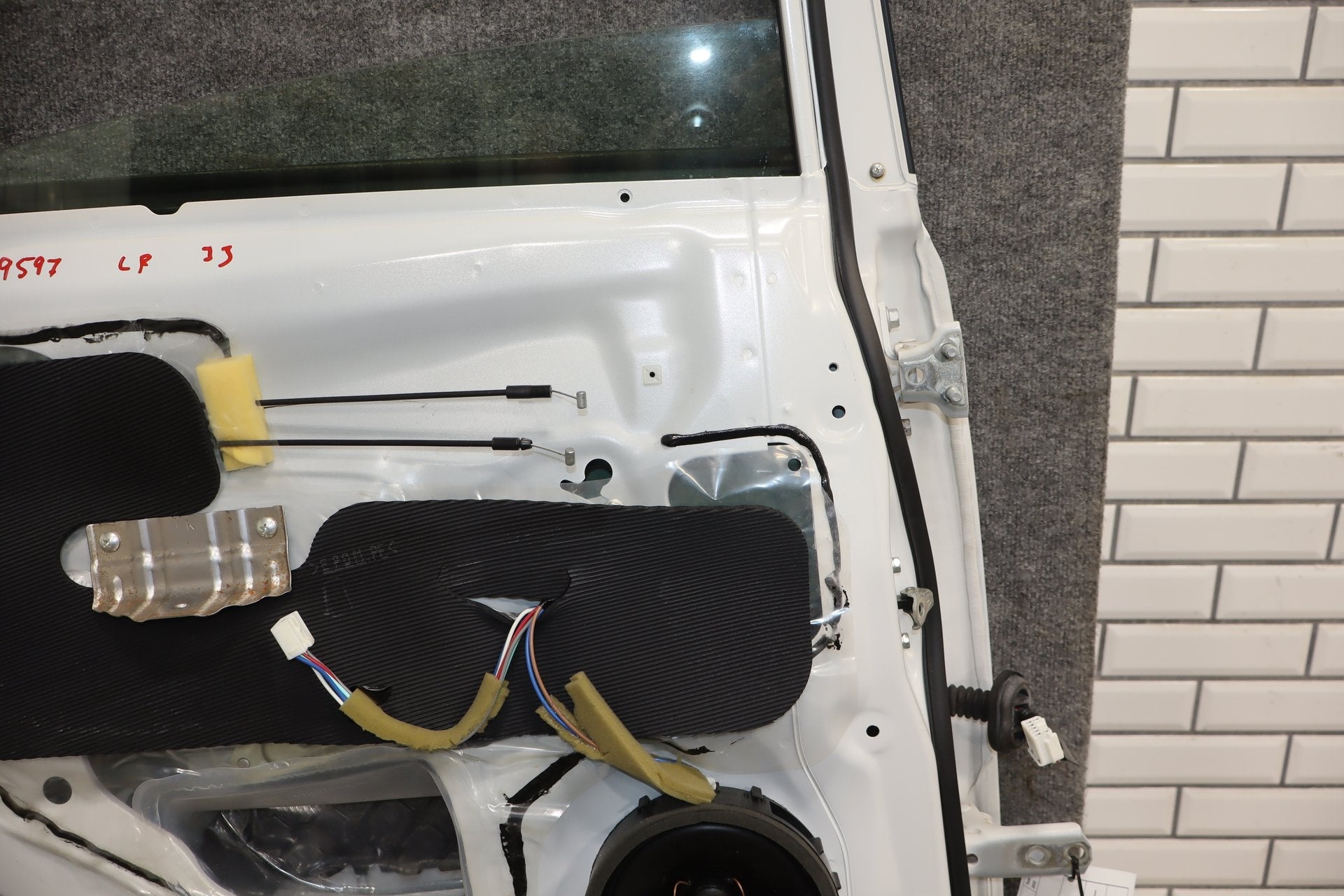2012-2014 Mitsubishi i-MiEV Left Rear Door Diamond White Pearl ( W13 )
