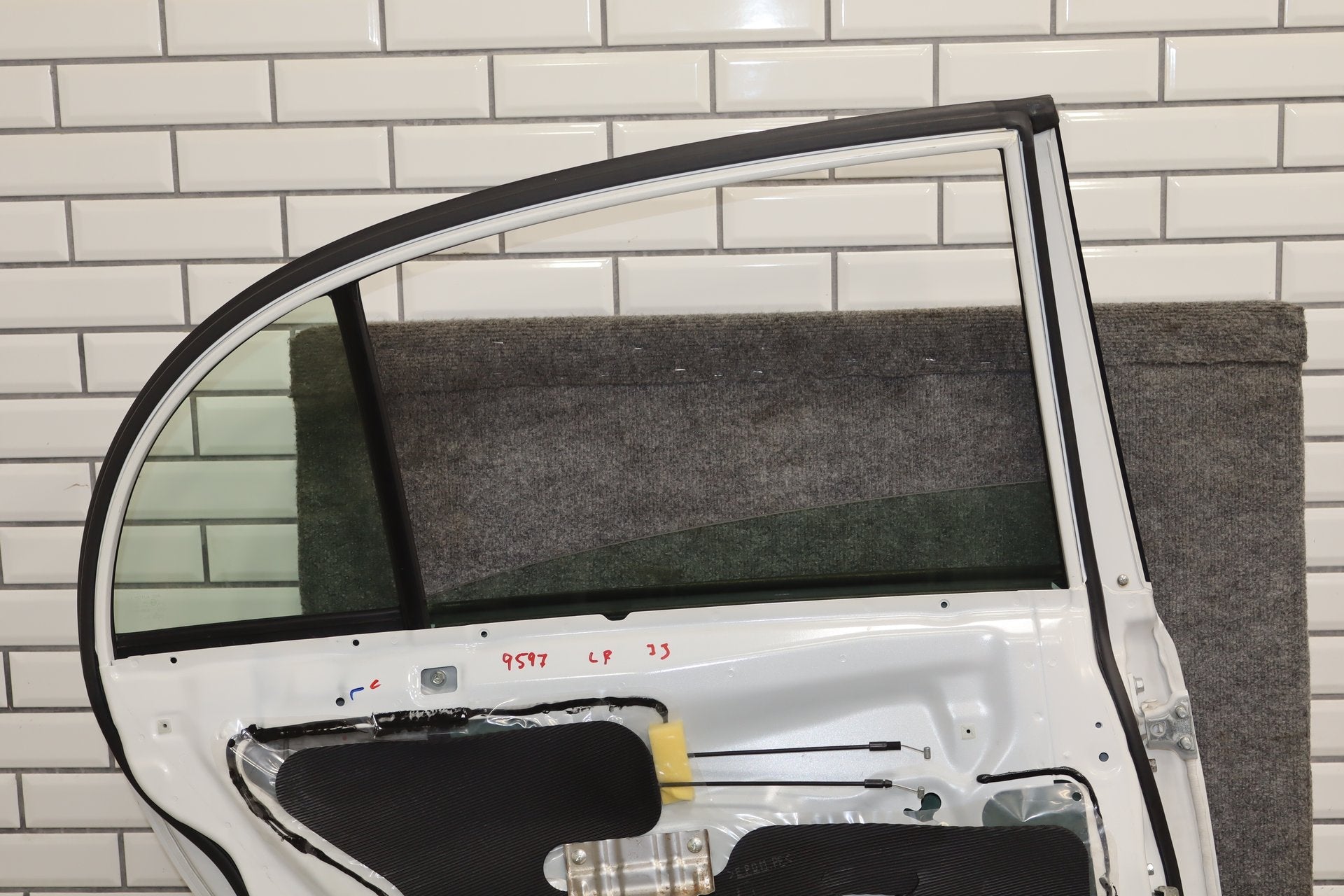 2012-2014 Mitsubishi i-MiEV Left Rear Door Diamond White Pearl ( W13 )