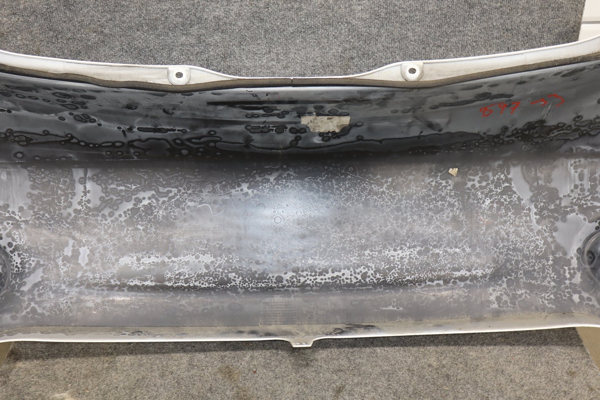 2012-2014 Mitsubishi i-MiEV SE Rear Bumper Diamond White Pearl W13
