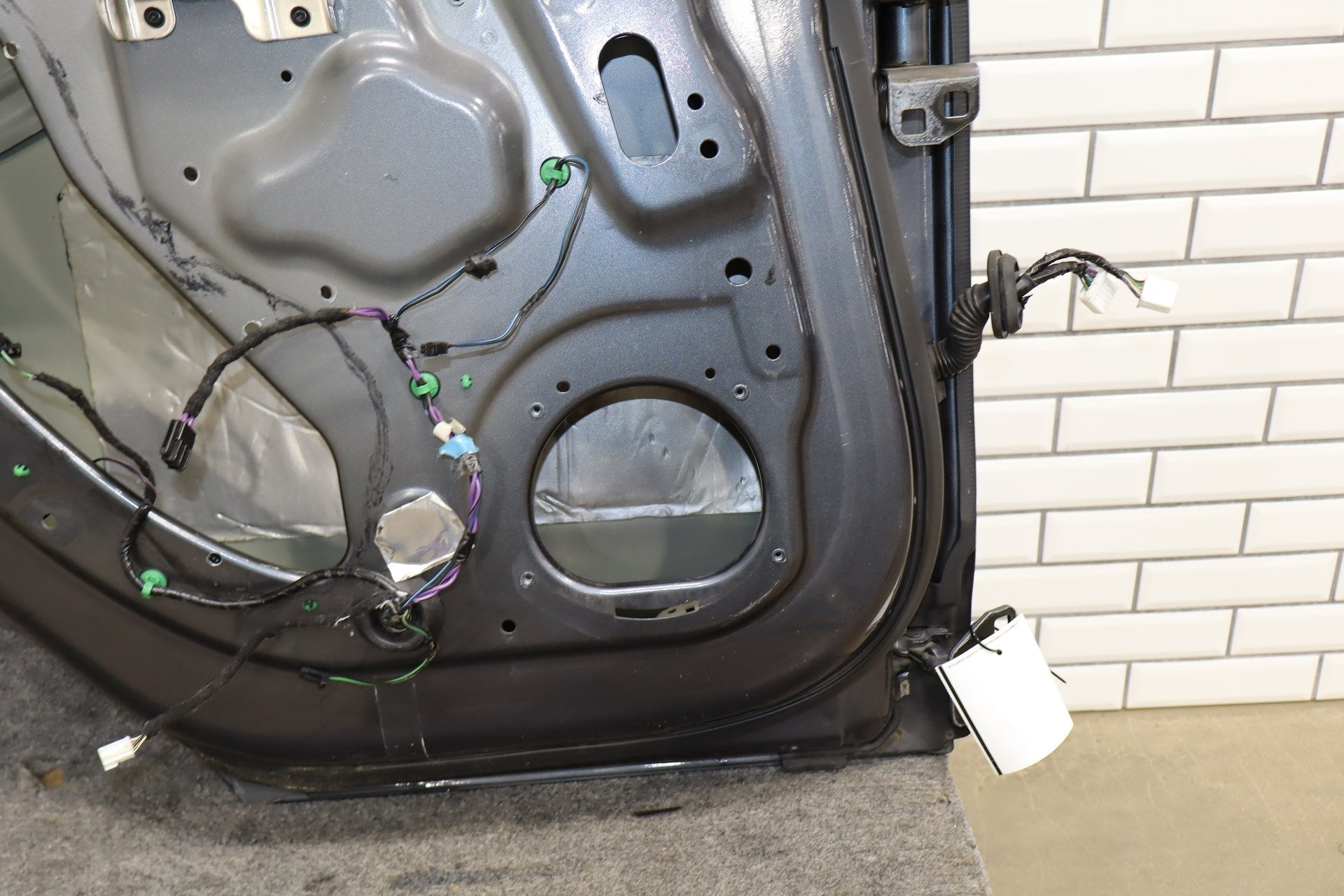 2012-2015 Tesla Model S Left Rear Door Gray Metallic PMTG