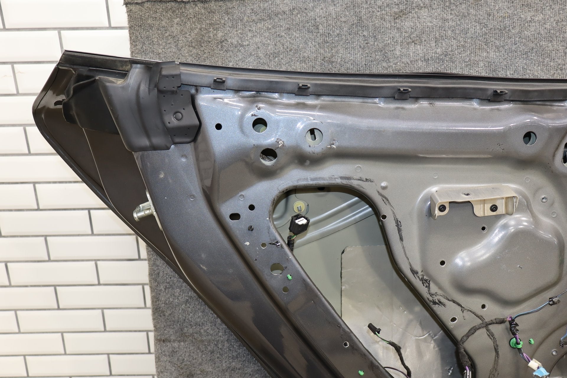 2012-2015 Tesla Model S Left Rear Door Gray Metallic PMTG