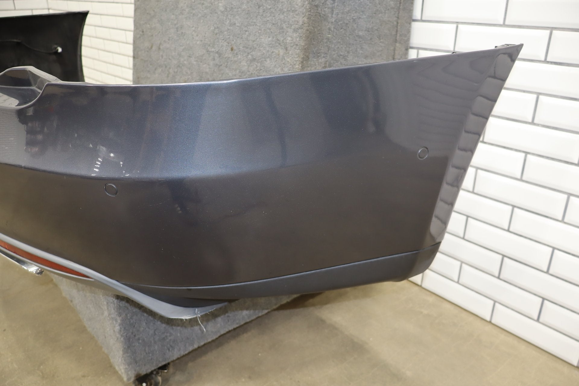 2012-2015 Tesla Model S Rear Bumper Assembly Gray Metallic PMTG
