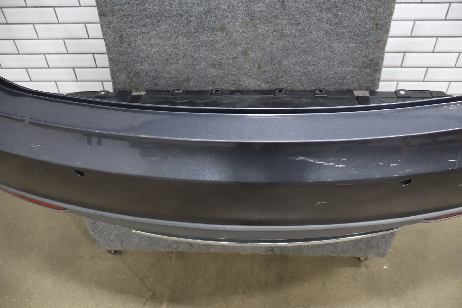 2012-2015 Tesla Model S Rear Bumper Assembly Gray Metallic PMTG