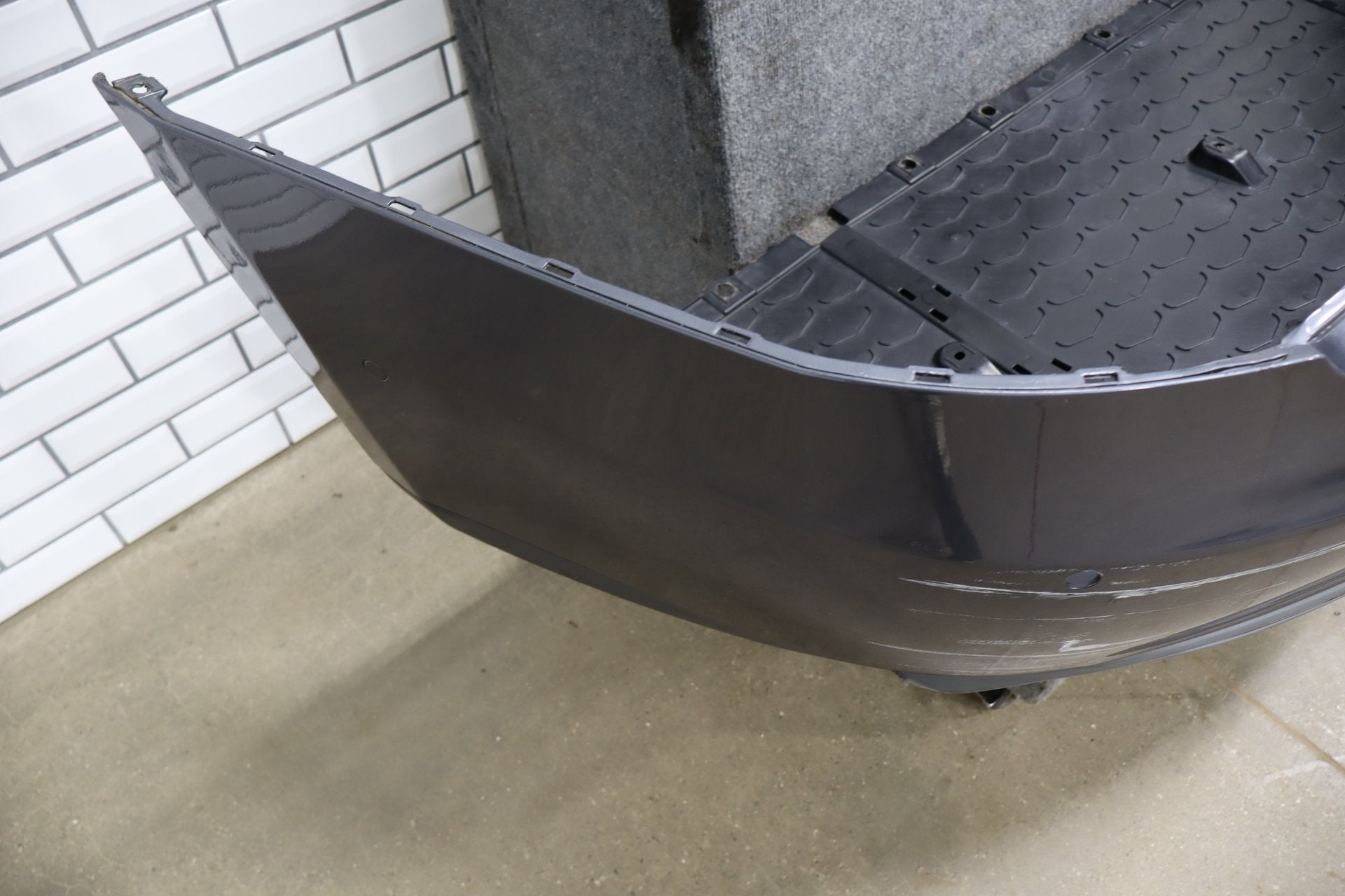 2012-2015 Tesla Model S Rear Bumper Assembly Gray Metallic PMTG