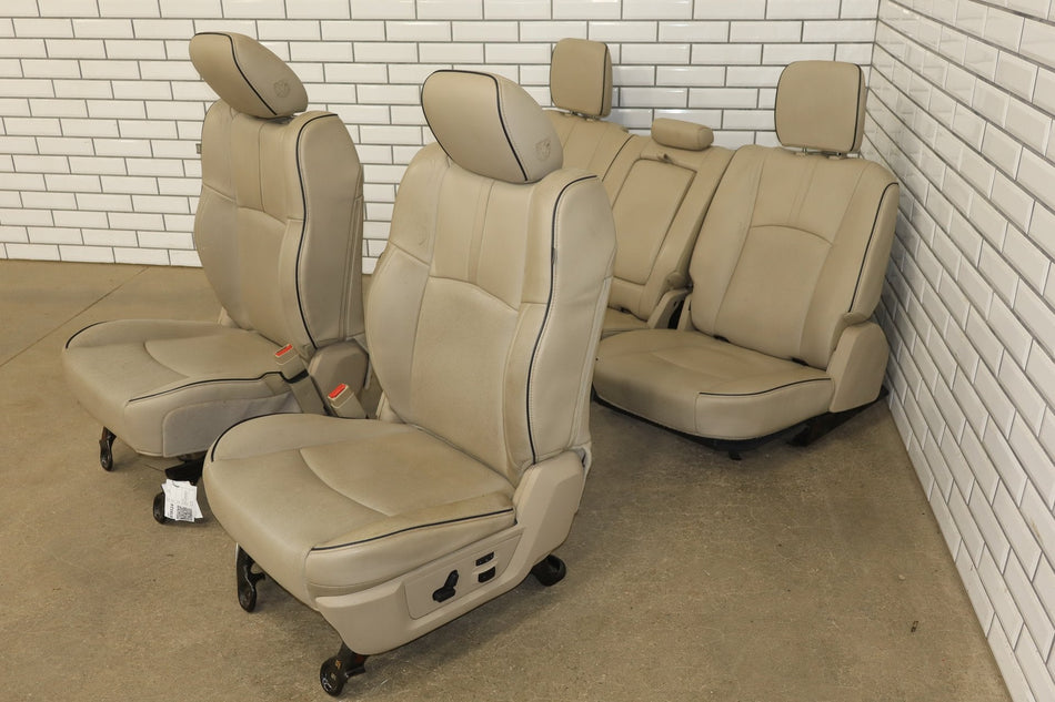 2012-2018 Ram Crew Cab Limited Tungsten Leather Seats Set Indigo Frost C1