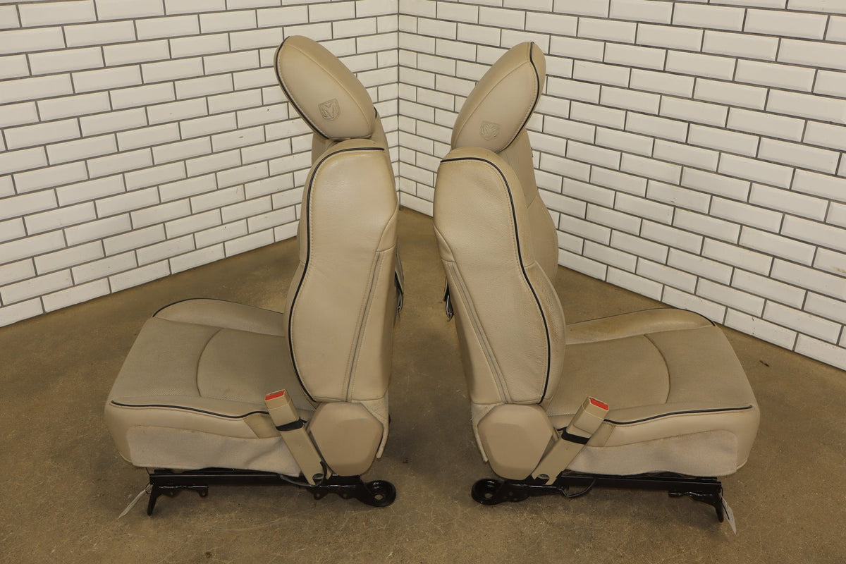 2012-2018 Ram Crew Cab Limited Tungsten Leather Seats Set Indigo Frost C1