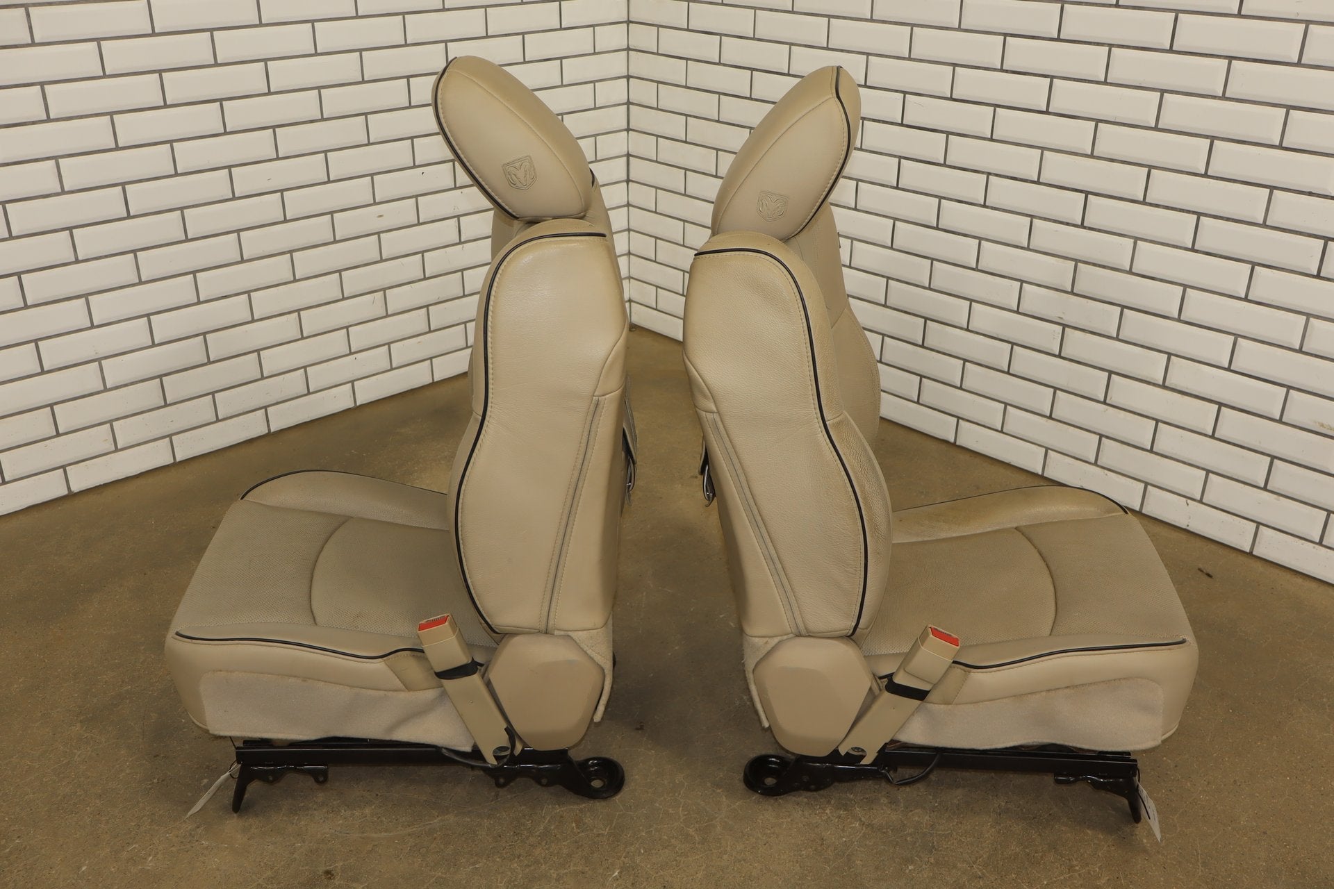 2012-2018 Ram Crew Cab Limited Tungsten Leather Seats Set Indigo Frost C1