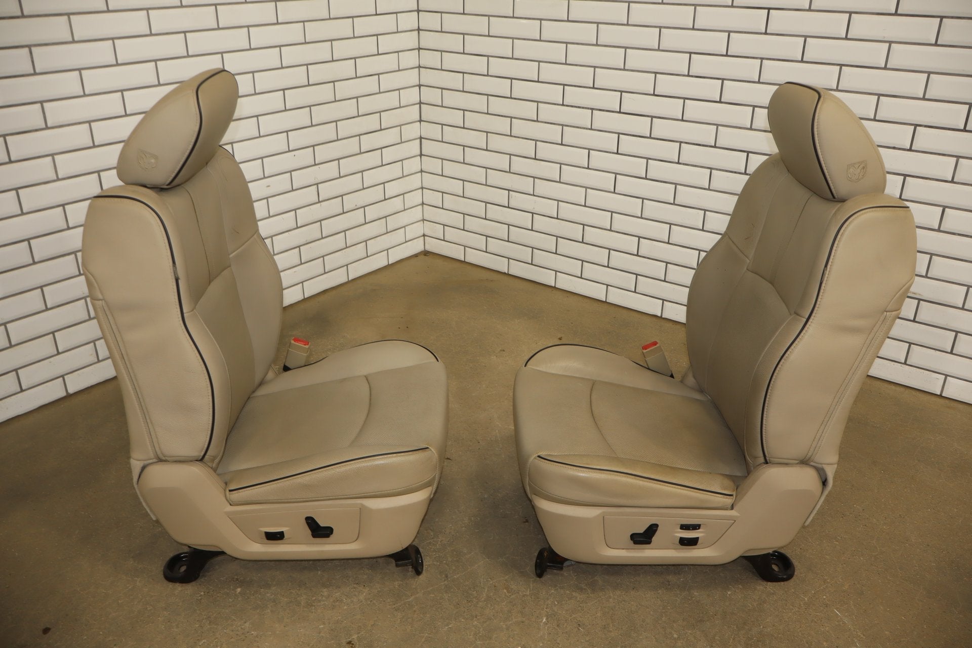 2012-2018 Ram Crew Cab Limited Tungsten Leather Seats Set Indigo Frost C1