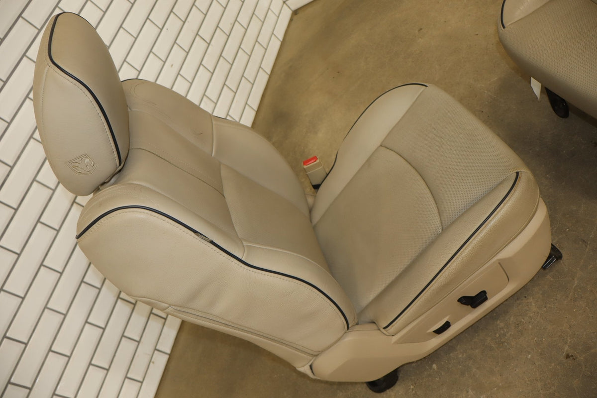 2012-2018 Ram Crew Cab Limited Tungsten Leather Seats Set Indigo Frost C1