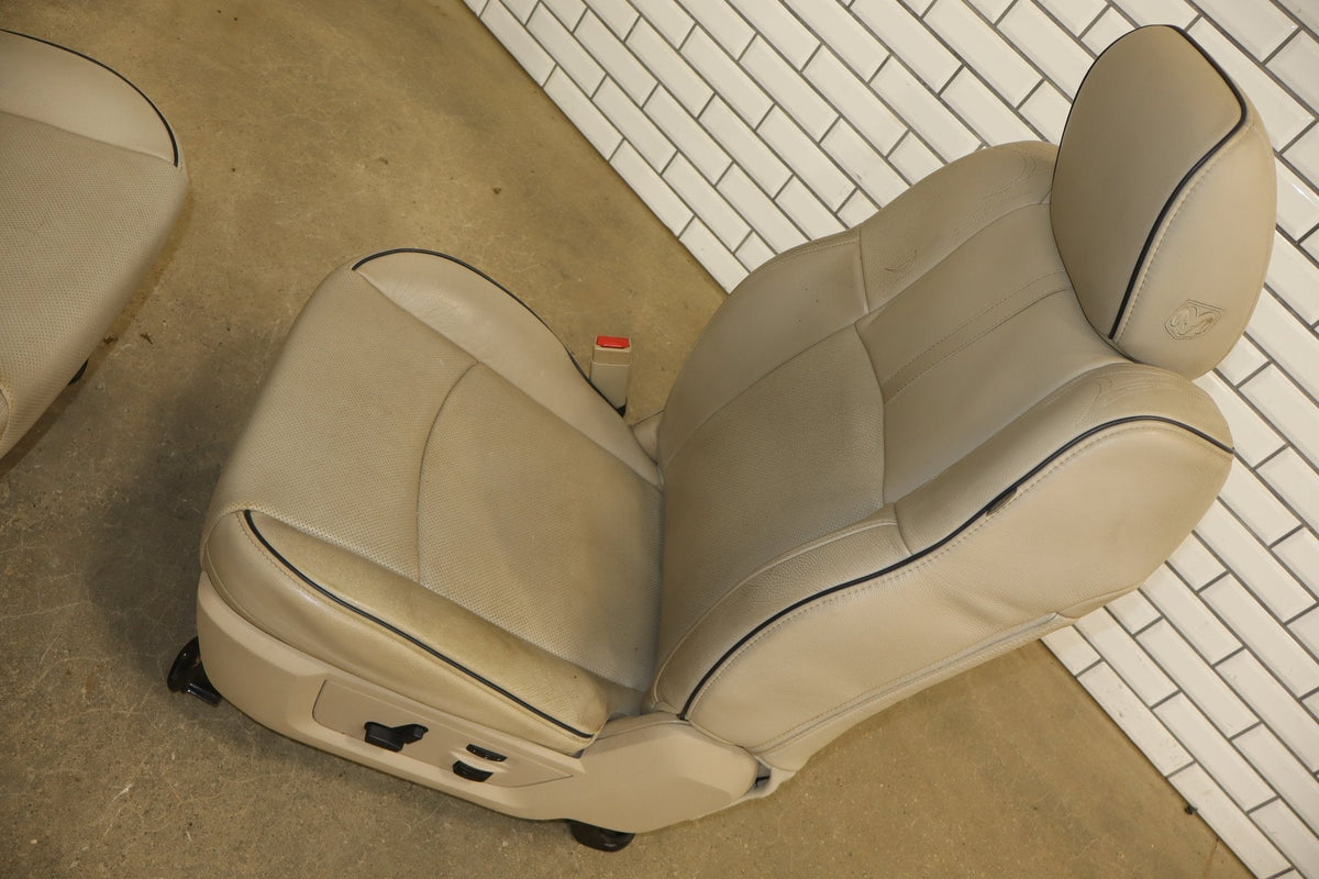 2012-2018 Ram Crew Cab Limited Tungsten Leather Seats Set Indigo Frost C1