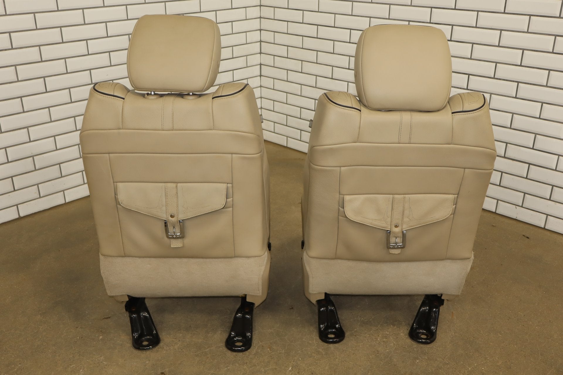 2012-2018 Ram Crew Cab Limited Tungsten Leather Seats Set Indigo Frost C1