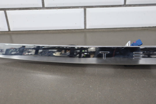2012 - 2020 Tesla Model S Chrome Tail Finish Panel with Backup Camera OEM