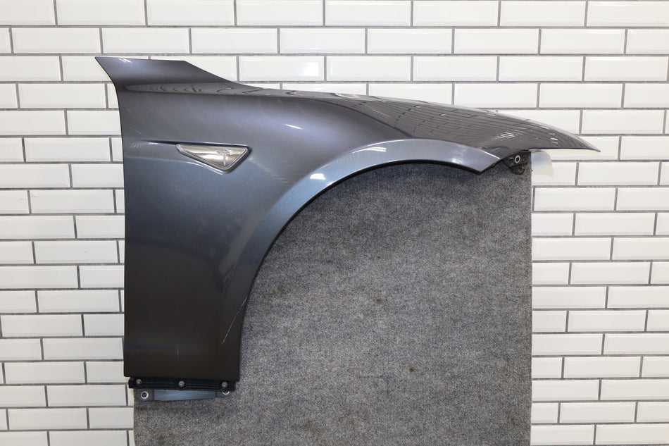 2012-2020 Tesla Model S Passenger Right RH Fender Gray Metallic PMTG