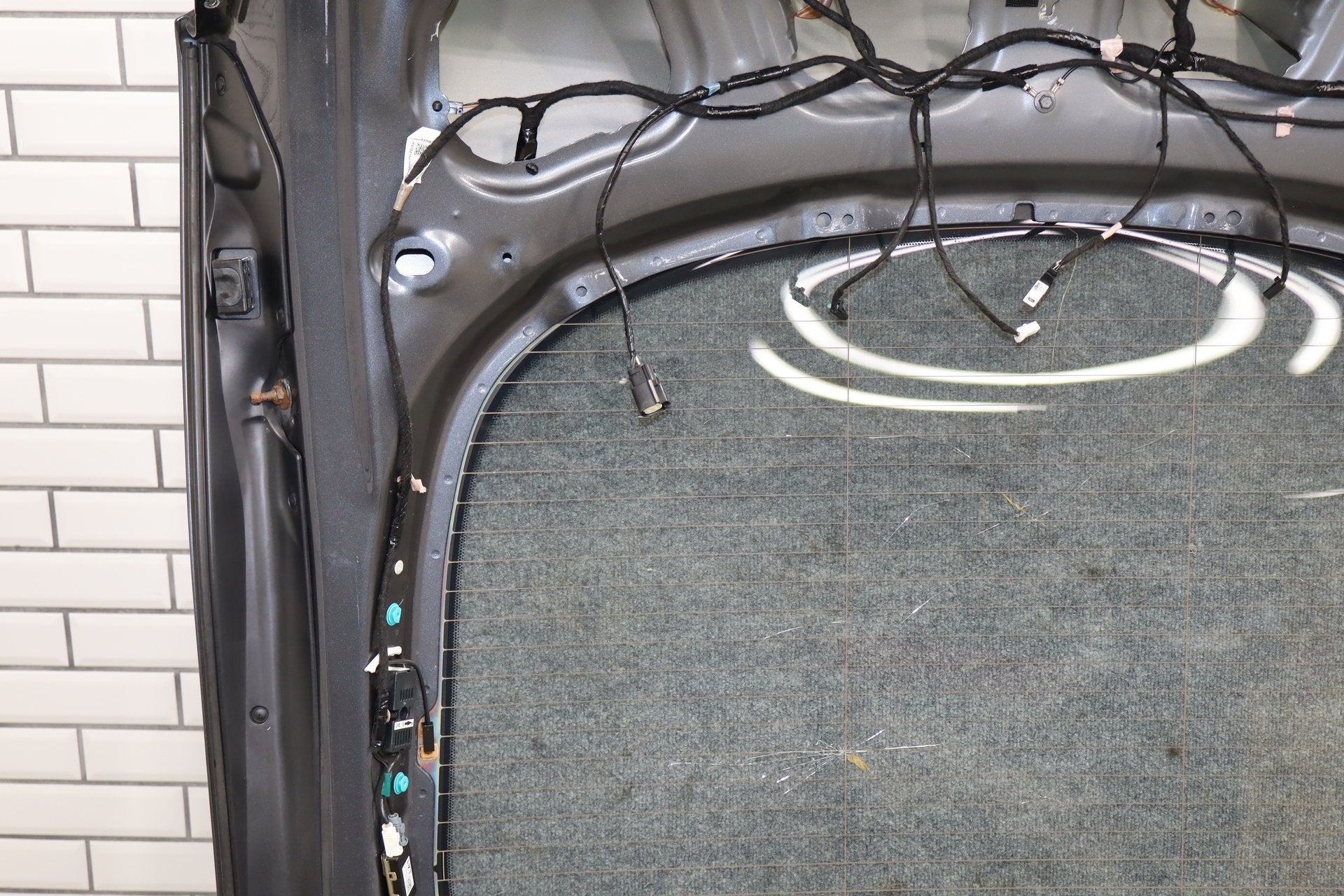 2012-2020 Tesla Model S Rear Trunk Lid Hatch Shell With Glass Gray Metallic PMTG