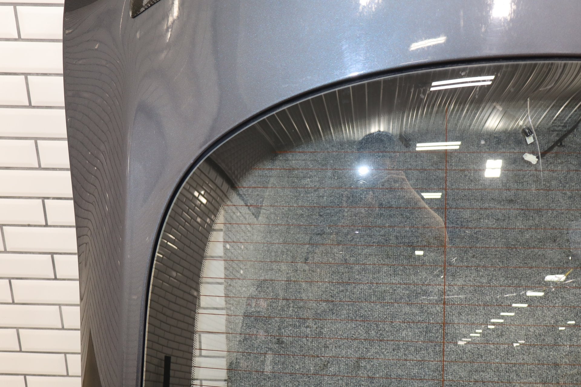 2012-2020 Tesla Model S Rear Trunk Lid Hatch Shell With Glass Gray Metallic PMTG