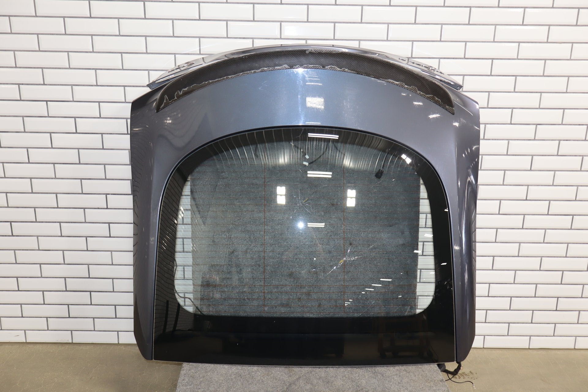 2012-2020 Tesla Model S Rear Trunk Lid Hatch Shell With Glass Gray Metallic PMTG