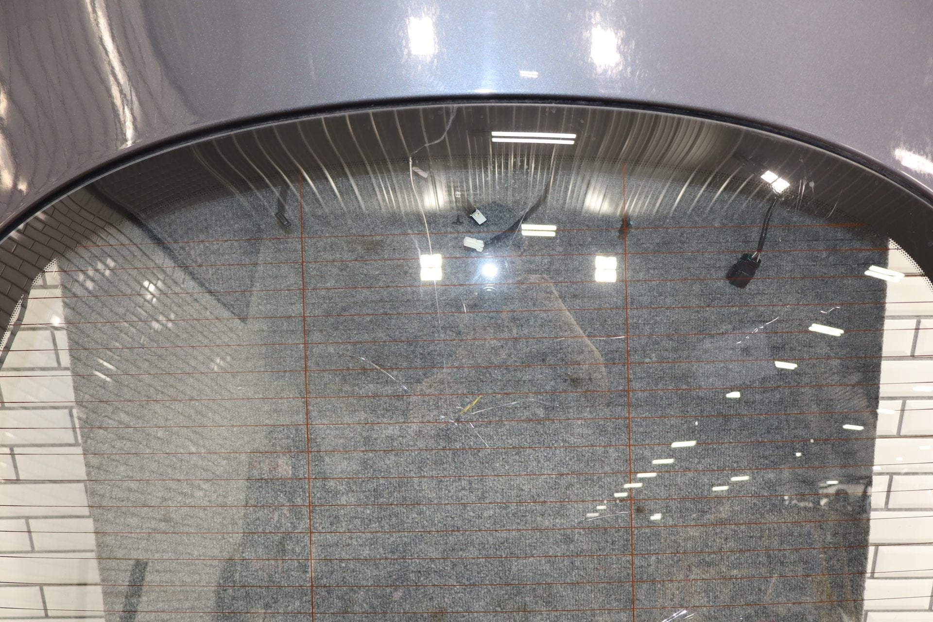2012-2020 Tesla Model S Rear Trunk Lid Hatch Shell With Glass Gray Metallic PMTG