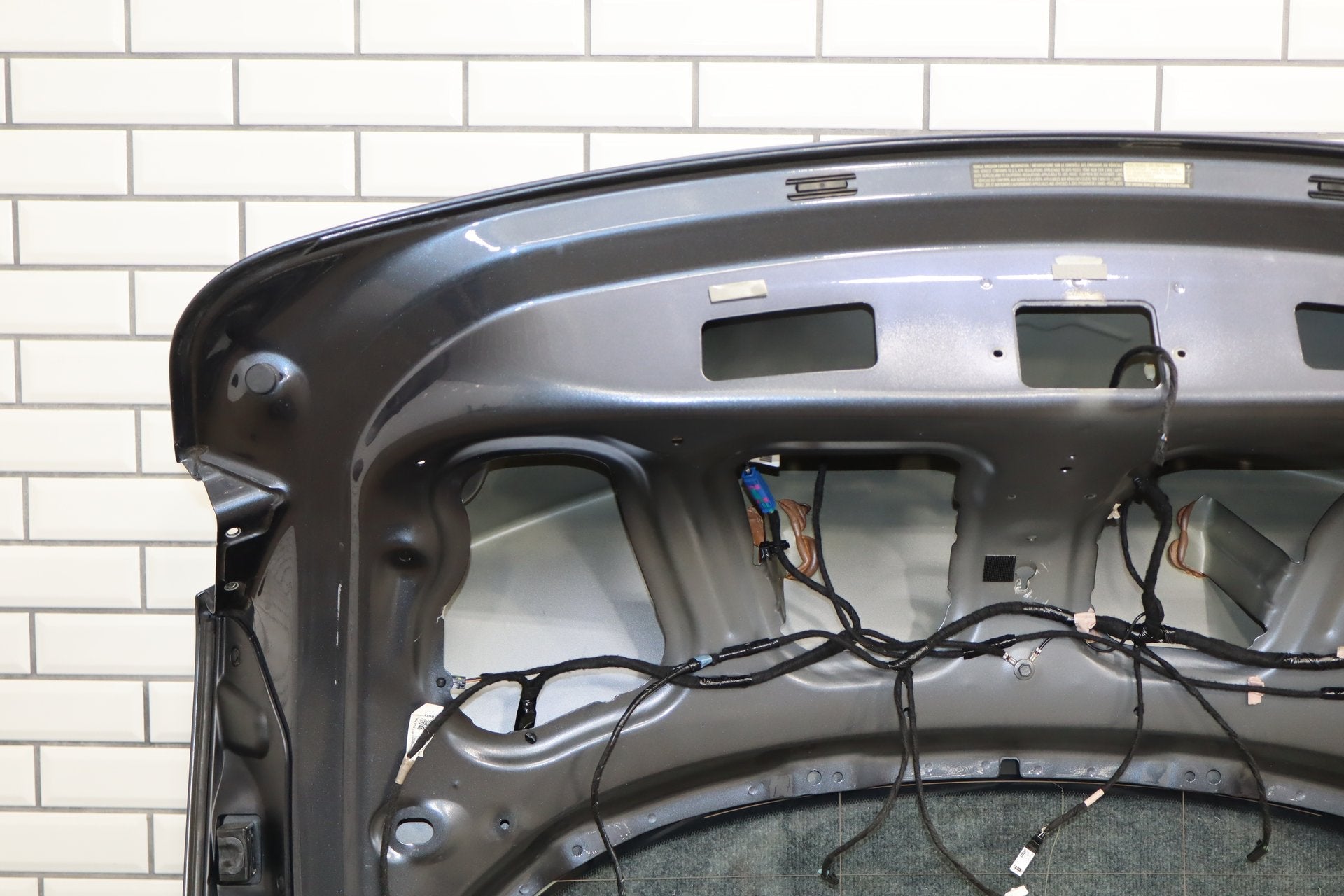 2012-2020 Tesla Model S Rear Trunk Lid Hatch Shell With Glass Gray Metallic PMTG