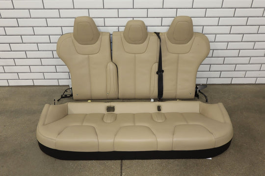2012 - 2020 Tesla Model S Tan Leather Rear Seat (Small Tear) Heated