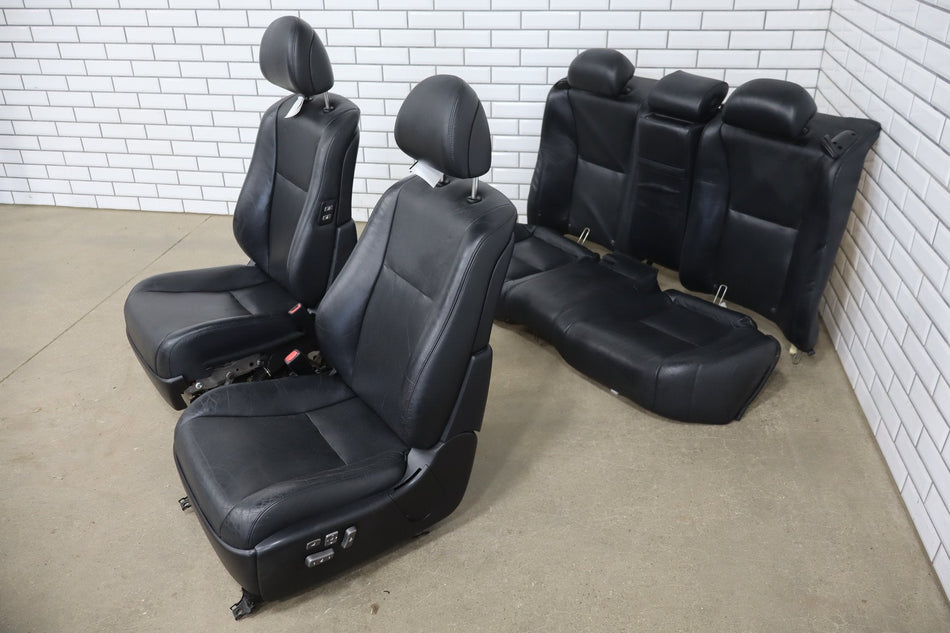 2012 Lexus LS460 Front & Rear Heated Power Leather Seat Set Black 20
