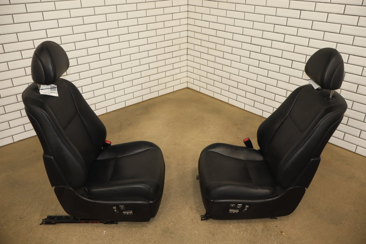 2012 Lexus LS460 Front & Rear Heated Power Leather Seat Set Black 20