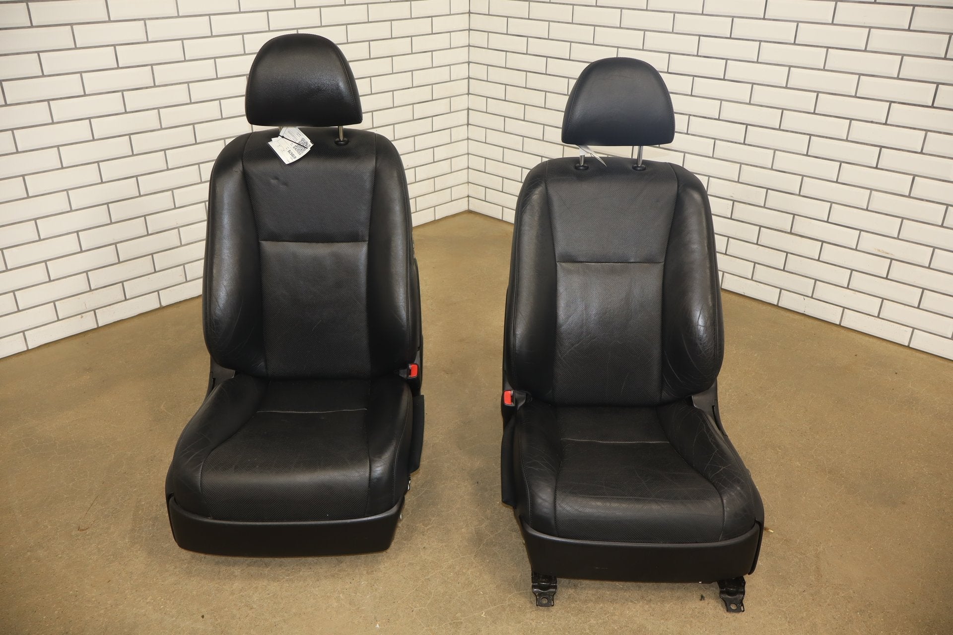2012 Lexus LS460 Front & Rear Heated Power Leather Seat Set Black 20